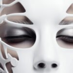 medium shot model posing with futuristic mask 1